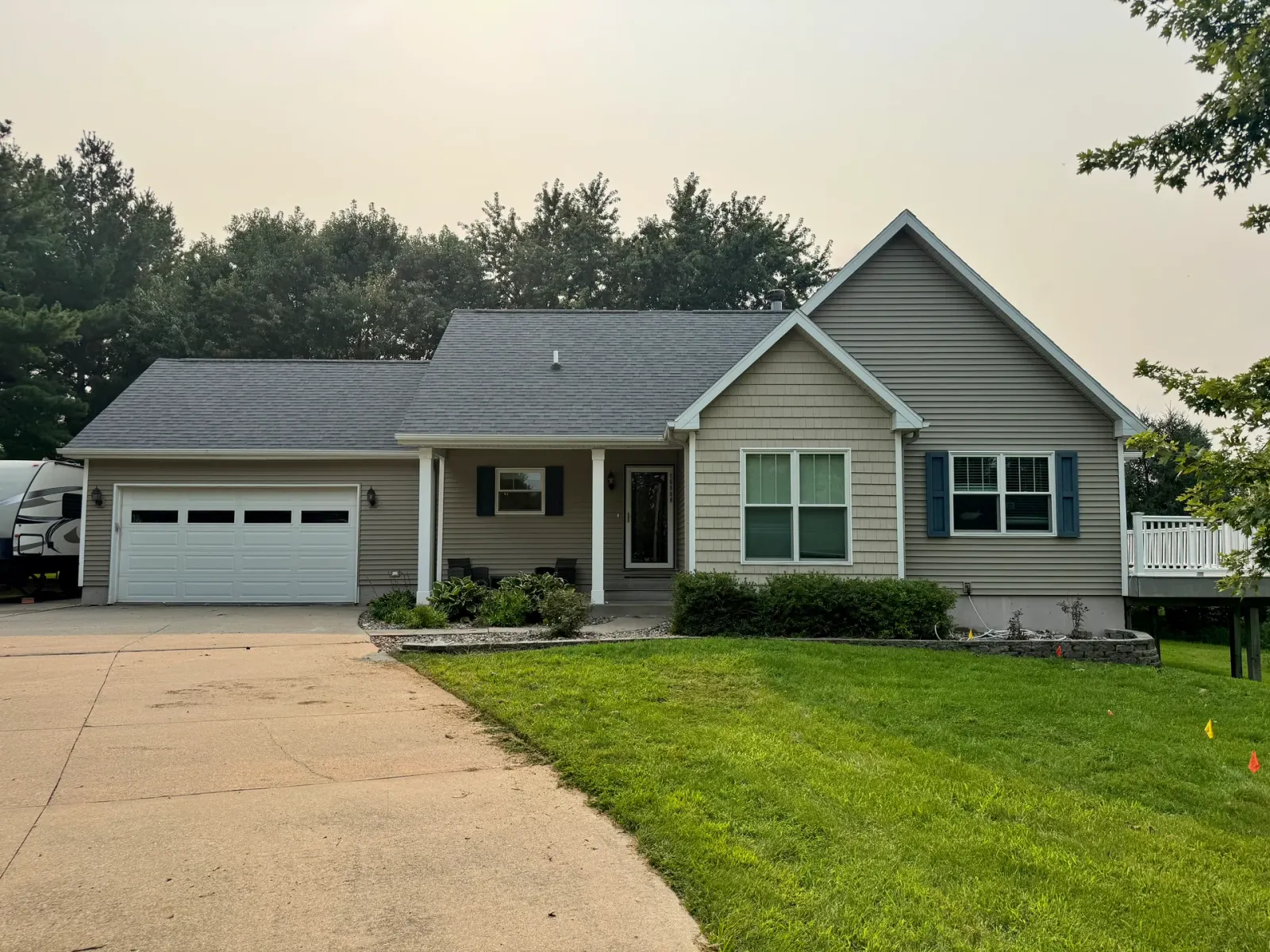 10908 NW 107th Street, Granger, Iowa - Front Elevation In Summer